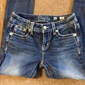 Miss Me mid rise skinny jeans size 26”